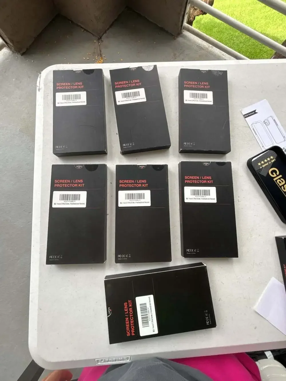 iPhone 15 Pro Vaucas-Cl Screen/Lens Protector Kit (Lot of  5)